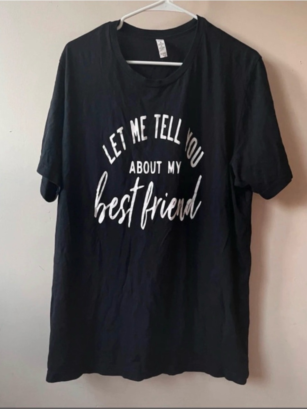 Black Graphic Tee - Let Me Tell You About My Best Friend